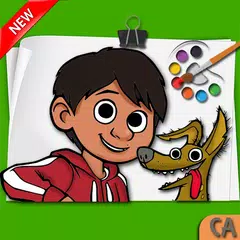 Color COCO Miguel Coloring Book for kids APK download