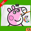 Peppa Pig Coloring book - Coloring Peppa Pig