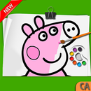 APK Peppa Pig Coloring book - Coloring Peppa Pig