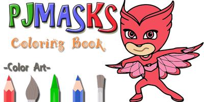 PJ Masks Coloring book - Coloring PJ Masks ポスター