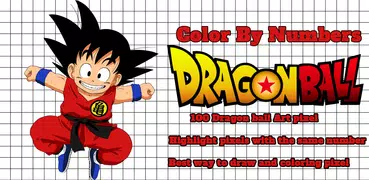 Pixel Art Dragon ball Color by Number