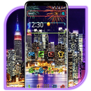 Renkli Neon Şehir Teması APK
