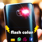 Color Flash light on call icône