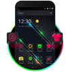 Color Fluorescent Black Theme