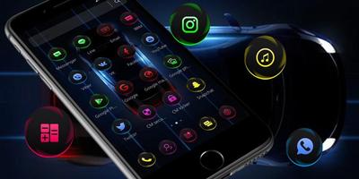 Color Fluorescence Fast Neon Car Theme screenshot 3