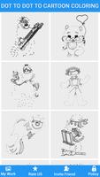Dot To Dot To Cartoon Colouring Puzzle poster