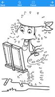 Dot To Dot To Cartoon Colouring Puzzle screenshot 1