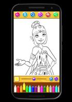Coloring book Mia poster