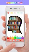 الكبار كتاب تلوين: الإجهاد الإغاثة، تلوين الألعاب الملصق