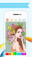 Pretty Girl Coloring Wonderland: Draw & Paint পোস্টার