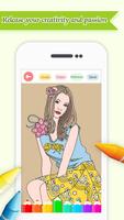 Pretty Girl Coloring Wonderland: Draw & Paint capture d'écran 3