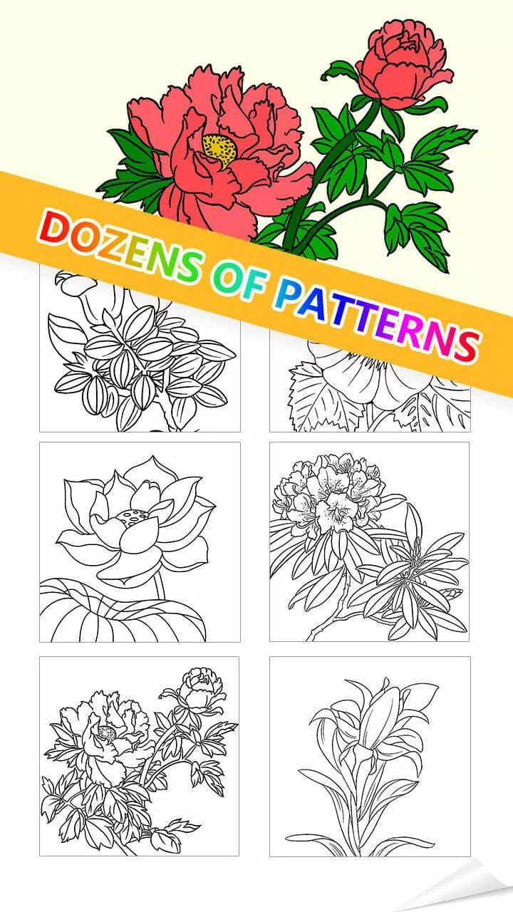 Android İndirme için Çiçek Boyama Kitabı: Renkli Bahçeniz APK