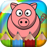Pig Coloring Book Kids Game