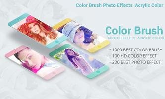 Color Brush Photo Effects : Acrylic Color plakat