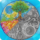 Sandbox Mandala Coloring Book Color By Number page APK