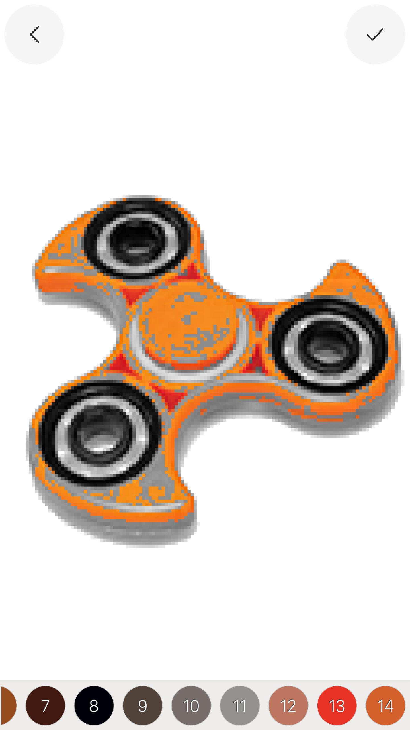Fidget Spinner Color By Number Book Page Pixel Art For Android Apk Download