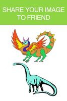 Dragon& Dinosaur Coloring Book capture d'écran 2