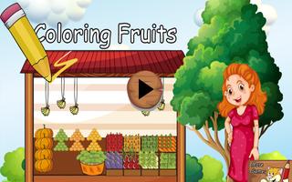 Colorear Frutas الملصق