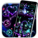 Buntes Neonblumen-Liebes-Thema APK