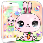 Colorful Cartoon Bunny Theme icon