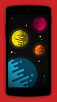 Colorful Planet Space Theme poster