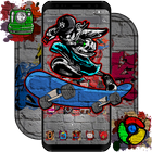 Colorful Skate Graffiti Theme icône