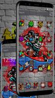 Colorful Skate Graffiti Theme capture d'écran 1