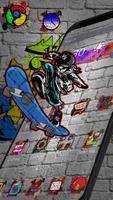 Colorful Skate Graffiti Theme capture d'écran 2