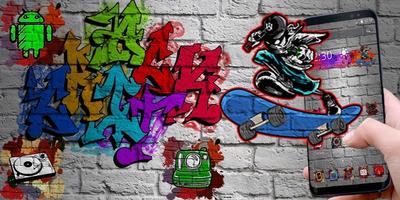 Colorful Skate Graffiti Theme capture d'écran 3