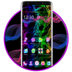 Colorful Smoke Neon Light Theme biểu tượng