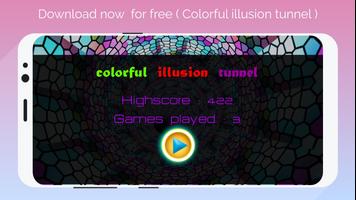 super 3D  colorful illusion tunnel ảnh chụp màn hình 1