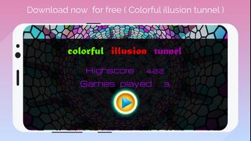super 3D colorful illusion tunnel captura de pantalla 1