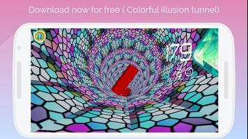 super 3D  colorful illusion tunnel ảnh chụp màn hình 2