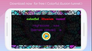 super 3D  colorful illusion tunnel ảnh chụp màn hình 3