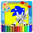 Coloring Book For Sonic Blue