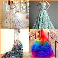 Colorful Wedding Dresses Affiche