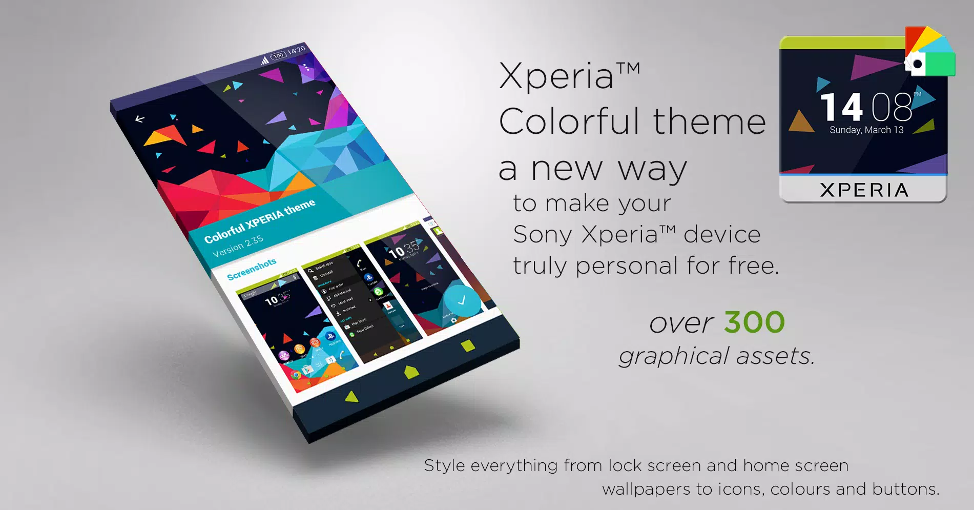 Colorful XPERIA theme APK pour Android Télécharger