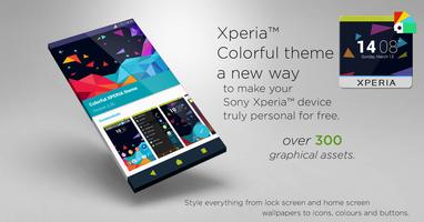 Colorful XPERIA theme-poster