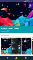 Colorful XPERIA theme capture d'écran 1