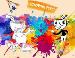 Poster 🎨 Cup Hero Coloring Page Game