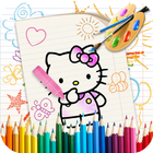 Coloring Kitty Page Game-icoon