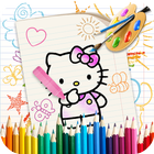 Coloring Kitty Page Game icône