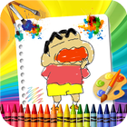 🎨 Coloring Shin Chann Page Game Zeichen