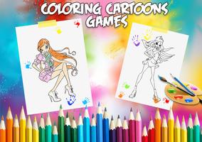 🎨 Coloring Winx Club Page Game Screenshot 3