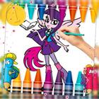 Coloring My Little Pony Equestria Girls for fans icon