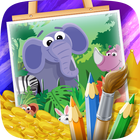 Jungle Animals Coloring Books 아이콘