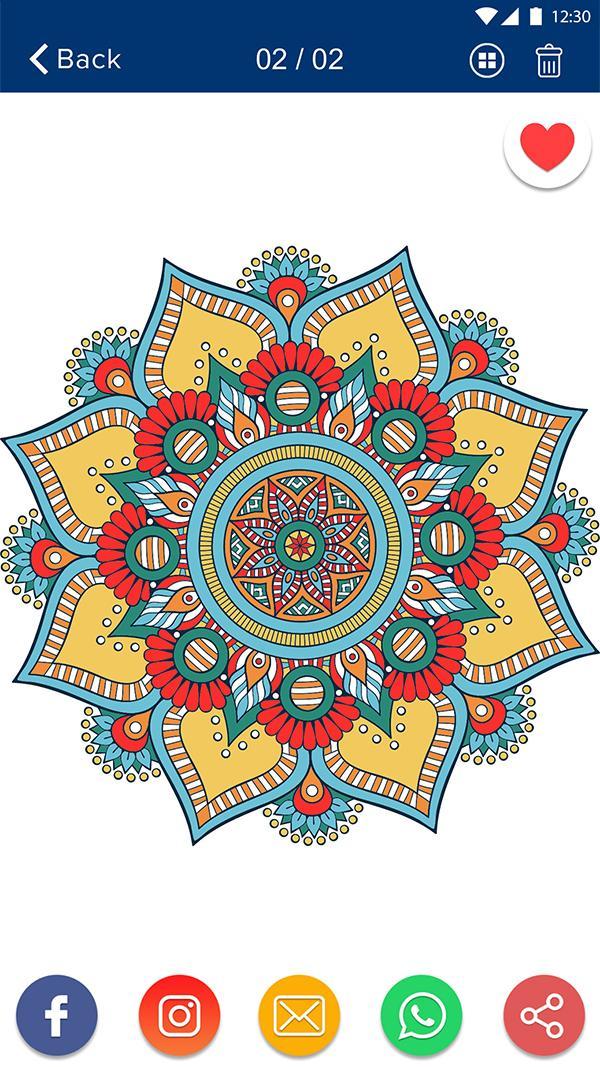 mandala colouring book  mandala coloring pages for android