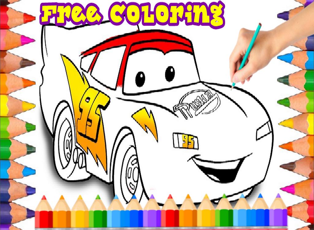 mcqueen coloring pages cars game free apps for android  apk