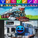 Thomas friends: Kids coloring race on! APK