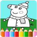 How To Color peppa pig  (coloring pages) APK